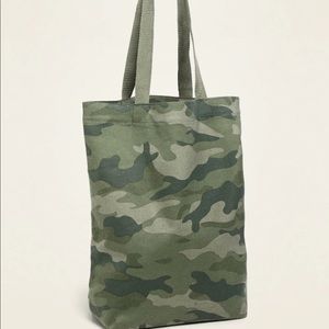 Camo canvas tote